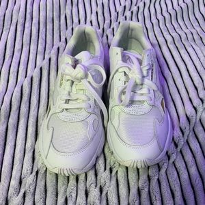 White Adidas Falcon Shoes